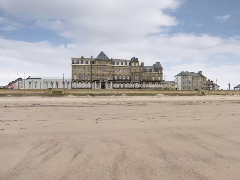 The sandy beach